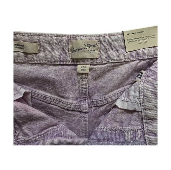 NWT Universal Thread Co. Purple Vintage Stretch High Waisted Denim Short… - Picture 5 of 5